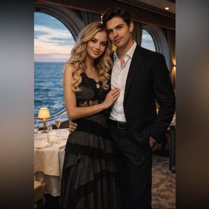 Anthropologie NWT Sleeveless Keyhole Tiered Lace Midi Dress size 4.